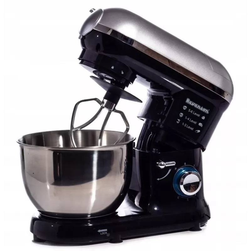Planetaarsegisti Ravanson RP-1500BS — 1500 W, 4,5 L roostevaba terasest kauss, 6 kiirust, impulss, tarvikud
