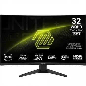 MSI monitor MAG 321CQFDE 32 tolli 144Hz kumer mänguekraan