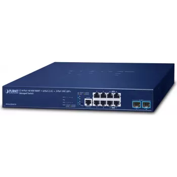 Hallatav lüliti PLANET L3 MGS-6320-8T2X 4-port Gigabit Ethernet 1U