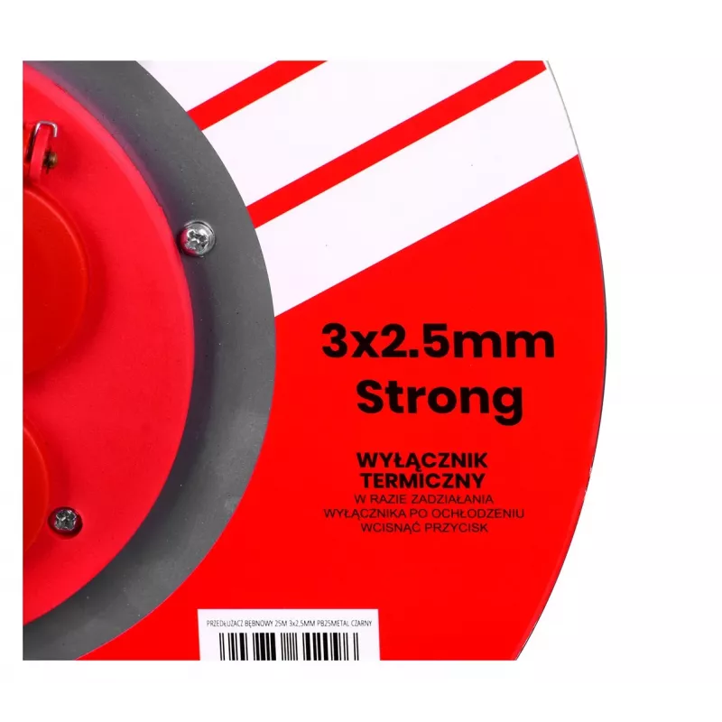 VERTEX PB25METAL 3x2,5 mm must pikenduskaabel