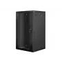 Lanberg seinale paigaldatav paigalduskapp 19 inch 22U 600x600mm must (klaasuks)