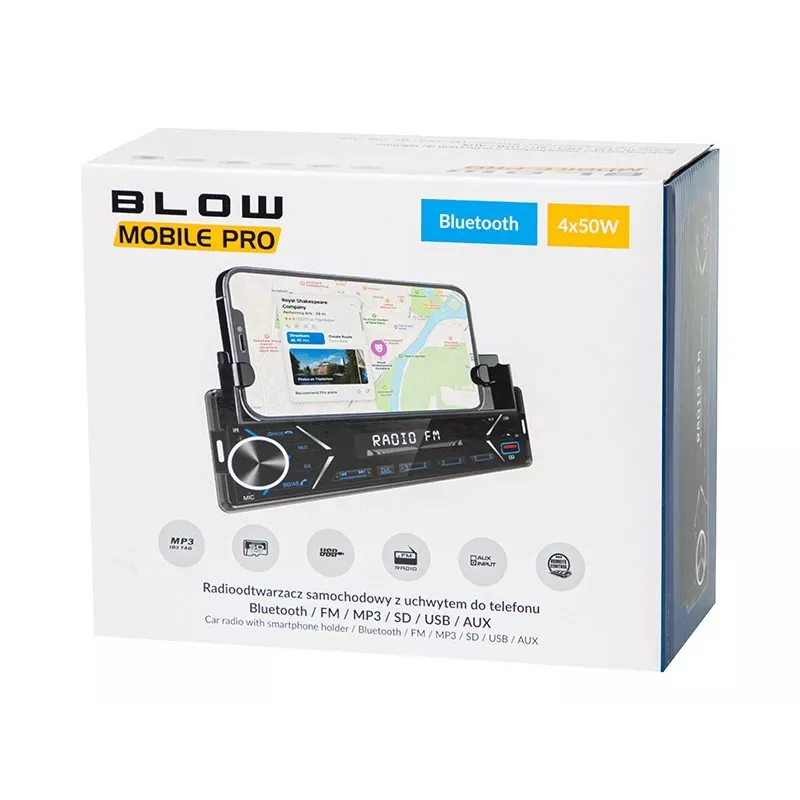 Raadio BLOW MOBILE PRO 1DIN Holder SMART