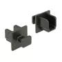 Pistikupesa turvakate DELOCK 64010, polüpropüleen, must, 12,2×15,2×12 mm, 10 tk pakendis
