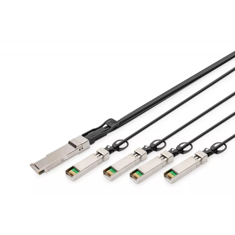 Digitus 40G QSFP+ to 4XSFP+ Direct Attach kaabel 3m