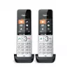 Gigaset COMFORT 500HX duo Analoog/DECT telefon Kõne tuvastus Must, Hõbedane
