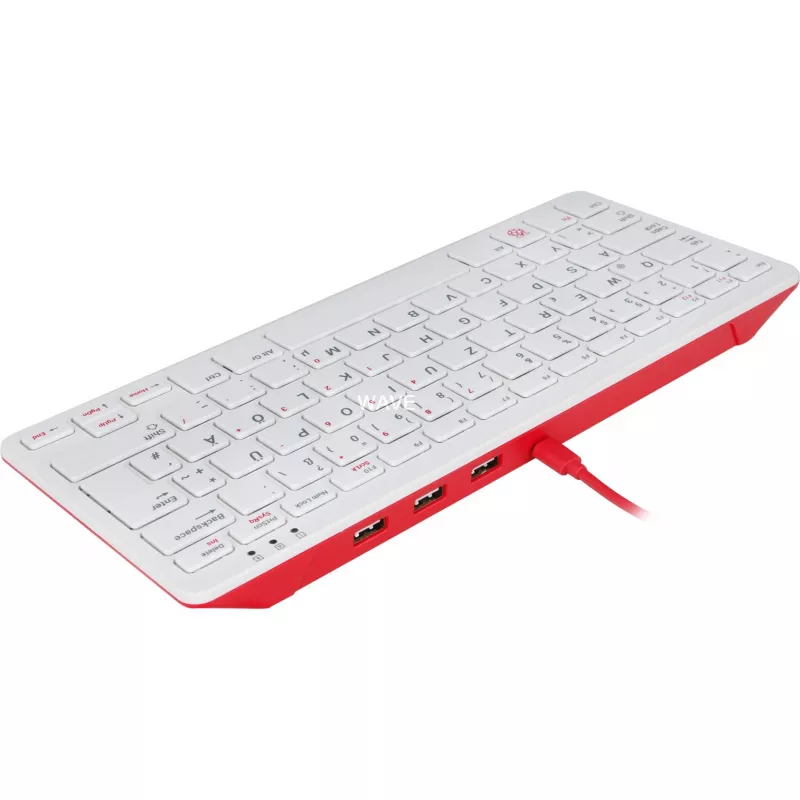 Wired USB klaviatuur Raspberry PI klaviatuur DE RB-TASTA01W — USB-ühendus, saksa paigutus