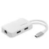 Edimax EU-4308 sülearvuti dokk/pordireplikaator USB 3.2 Gen 1 (3.1 Gen 1) Type-C valge