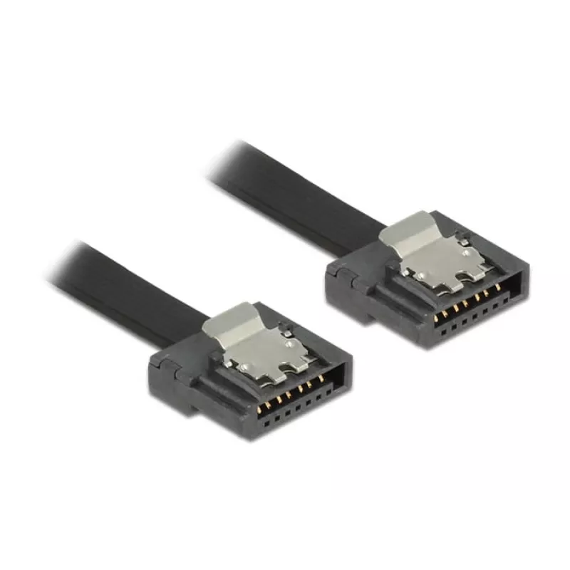 SATA-kaabel DeLOCK 83841 0.5m SATA III 7-kontaktiline must