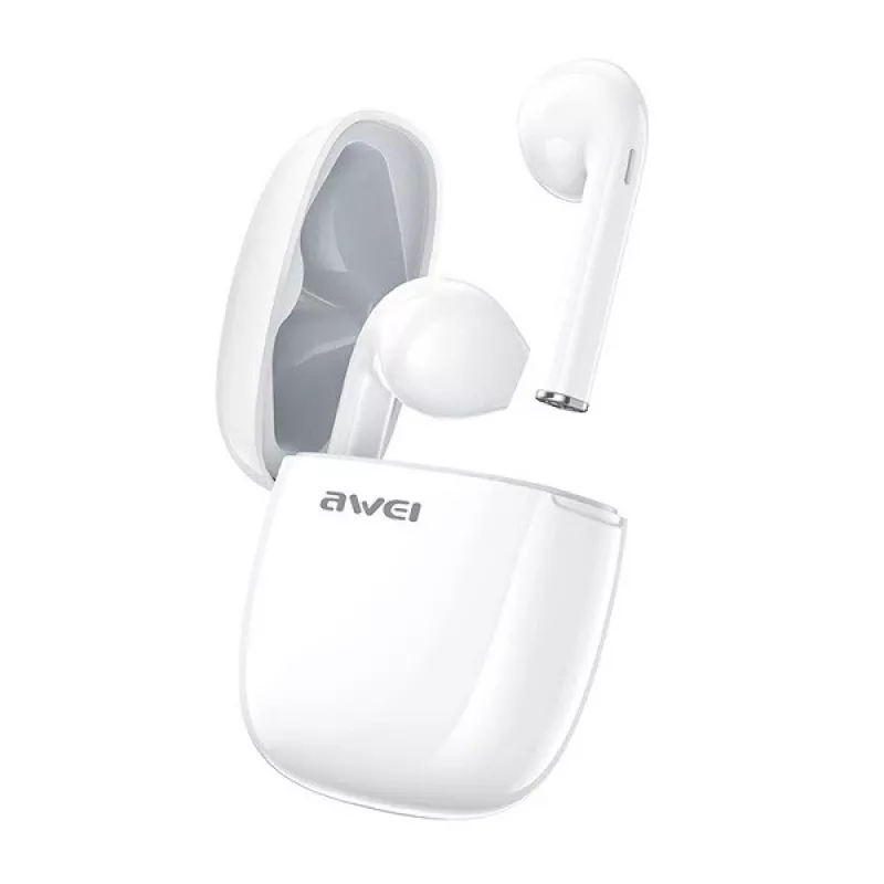 Earphone Awei T28 TWS docking Valge