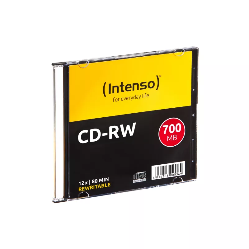 INTENSO ümberkirjutatav CD-RW 700 MB / 80 min, 12x, 10 tk, 120 mm (õhuke-karp)