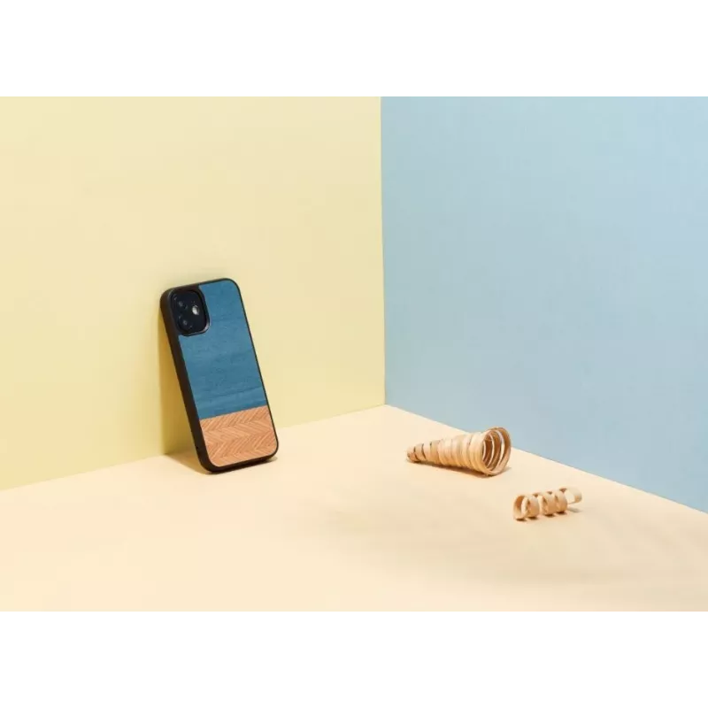 Man & Wood telefoniümbris iPhone 12 mini jaoks – denim must