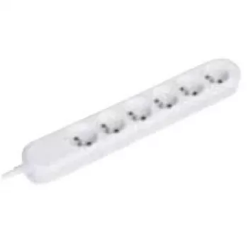 Pikendusjuhe Bachmann 381.247K 1,5 m 6 Schuko pistikupesa valge