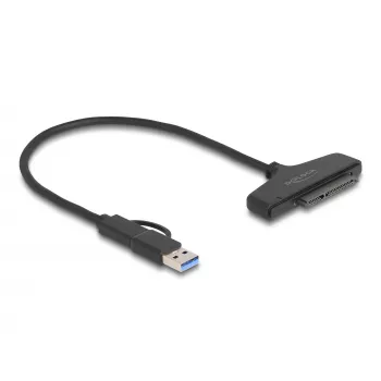 DeLOCK USB SATA-le muundur 6 Gb/s USB USB-C Type-A 0,3 m