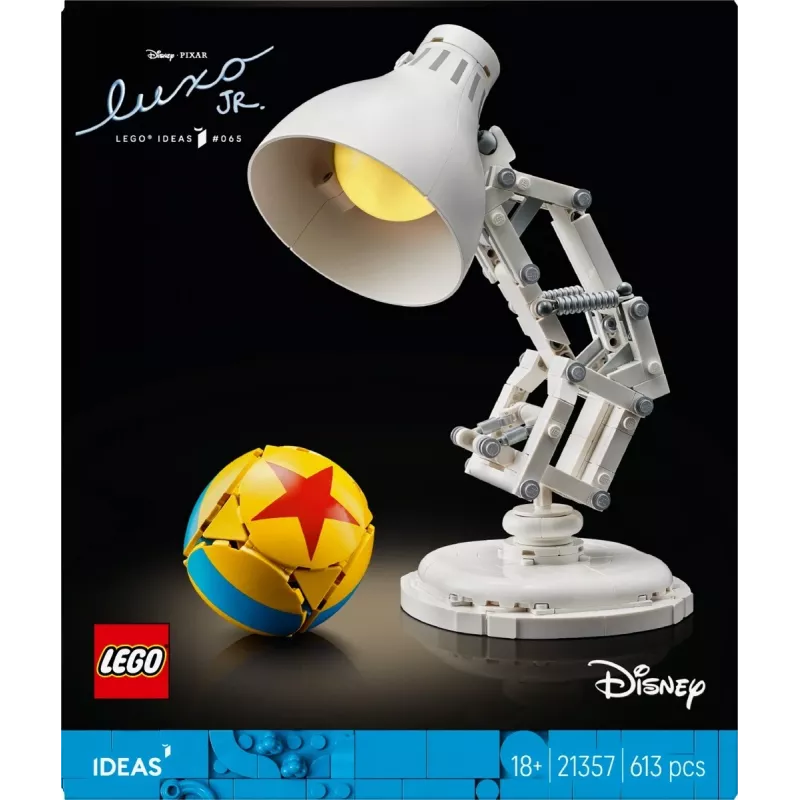 Ehitusmänguasi LEGO Ideas mudel 21357 — Luxo Jr., 613 osa, 290×140×110 mm