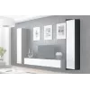 Cama suletud Kapp VIGO '180' 180/40/30 sonoma tamm/valge läikiv