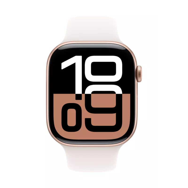 Watch Series 10 GPS 46 mm Roosakuldne alumiiniumkorpus heleroosa spordirihmaga - S/M