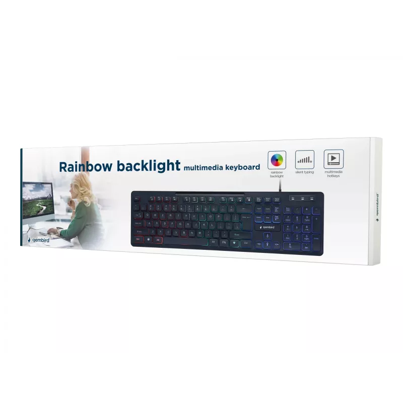 MULTIMEEDIAKLAVIATUUR USB ENG/MUST KB-UML-02 GEMBIRD