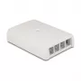DeLOCK 67053 Keystone pinnale paigaldatav karp, 4-port, valge
