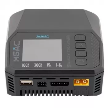 Akulaadija TOOLKITRC M6AC — AC 100W / DC 300W, nutikas laadija akudele ja toitesüsteemidele