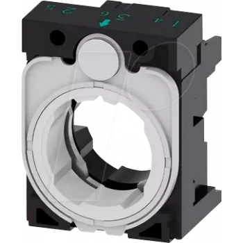 Siemens 3SU1500-0AA10-0AA0 hoidik kolmekordne (L x K) 30 mm x 40 mm hall, must 1 tk (3SU15000AA100AA0)