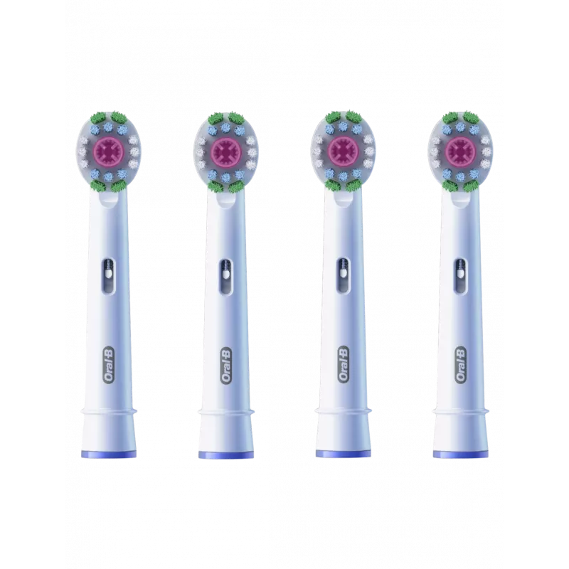 Oral-B EB18-4 3D White asendusharjapead, 4 tk