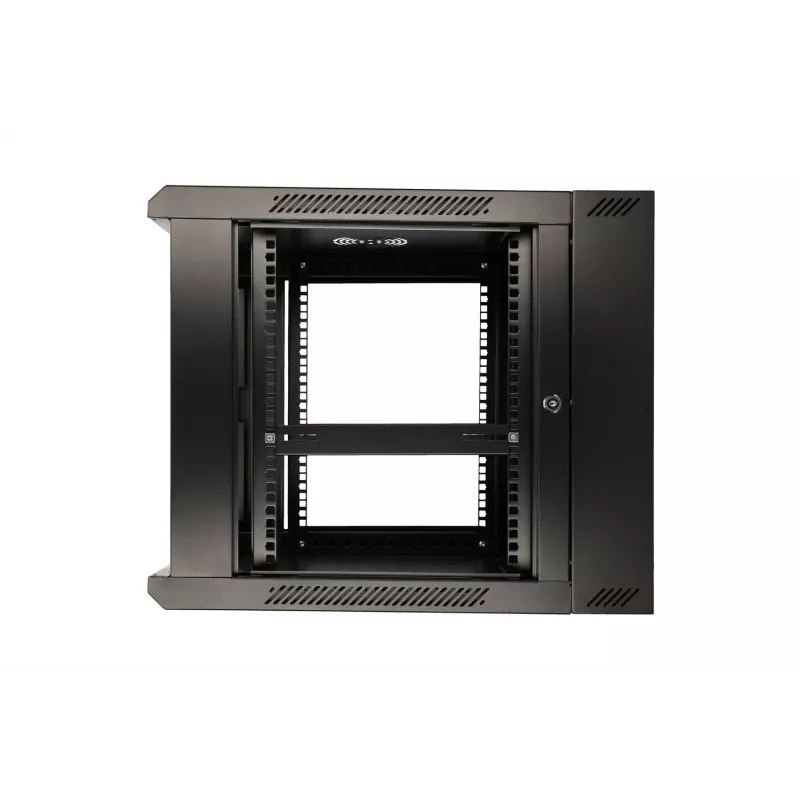 Extralink Rack-kapp 9U 600x600 AZH Must seinakinnitus, pöörduv tüüp