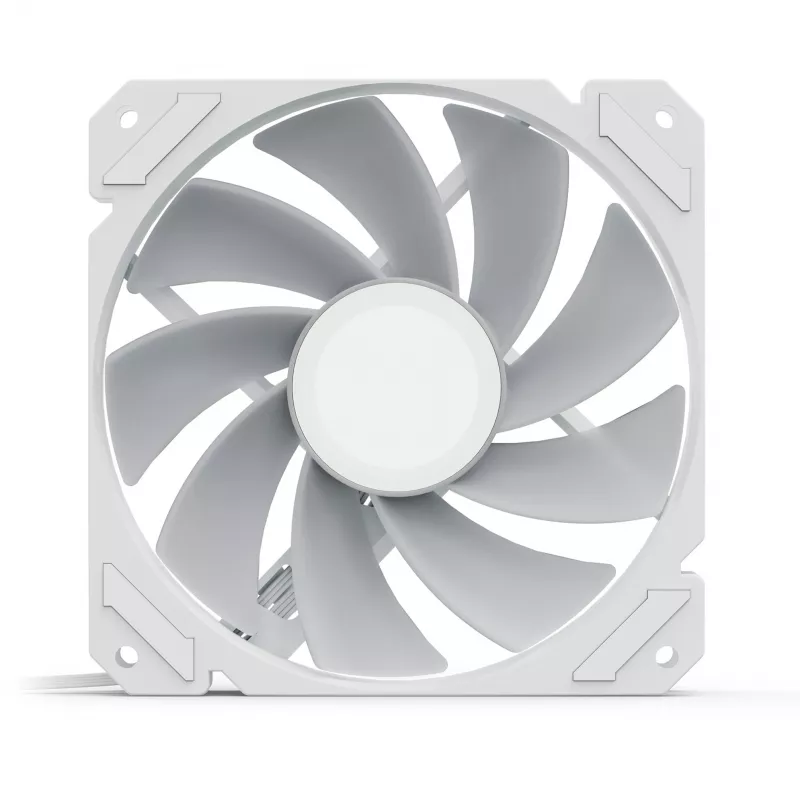 Korpuse ventilaator Sharkoon SHARK Mirror RGB PWM REVERSE 120 mm Valge, 500–1500 RPM, 99.52 m³/h, FDB
