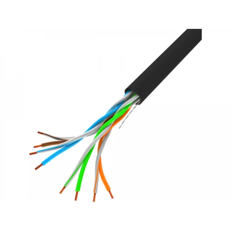 LANBERG võrgukaabel U/UTP Cat5e LCU5-10CC-0305-BK 305 m, 24 AWG CCA, 5 mm, PVC mantliga, must