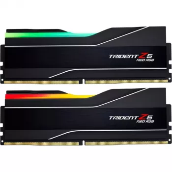 DIMM 64 GB DDR5-6000 (2x 32 GB) Dual-Kit, Arbeitsspeicher schwarz, F5-6000J2636H32GX2-TZ5NR, Trident Z5 Neo RGB, AMD EXPO