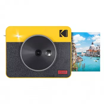 Kiirkaamera Kodak Mini Shot 3 Retro C300R Kollane — kiirprintimine, kompaktne disain