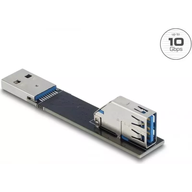 Kaabli soovahetaja DELOCK 67421 — USB Type-A kuni Type-A, must