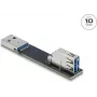 Kaabli soovahetaja DELOCK 67421 — USB Type-A kuni Type-A, must