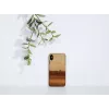 Mehe ja puidu telefoniümbris iPhone XS Max jaoks — must kaitseümbris