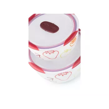 Kausikomplekt OURSSON BS4781RC/DC ümmargune keraamiline 3L valge 2 tk