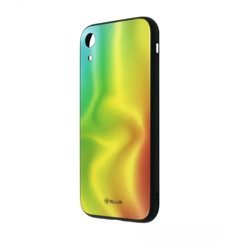 Tellur Cover Glass print ekraanikaitseklaas iPhone XR-ile — dekoratiivse trükiga karastatud klaas