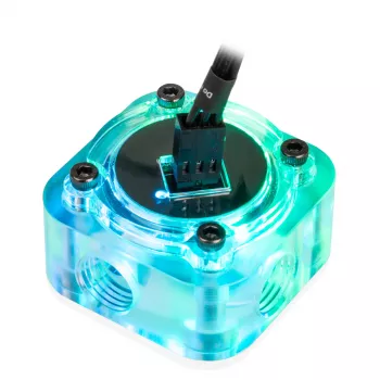 Vooluhulgamõõtur Barrow SLFV2-RGB W ARGB valge - vedelikjahutuse andur arvuti kontuuridele
