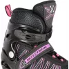 Nils Extreme NH11912 A 2IN1 uisk MUST/ROOSA SUURUS S (31-34) Vahetatavate hokiuiskudega