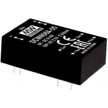 Toiteadapter/pingemuundur mean well DCWN06C-15, 6 W, sisend 36–72 V, väljund 15 V