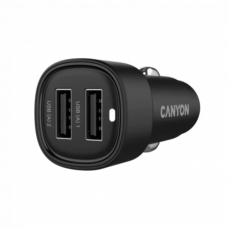 CANYON auto laadija OnDrive 24 24W 2xUSB-A must