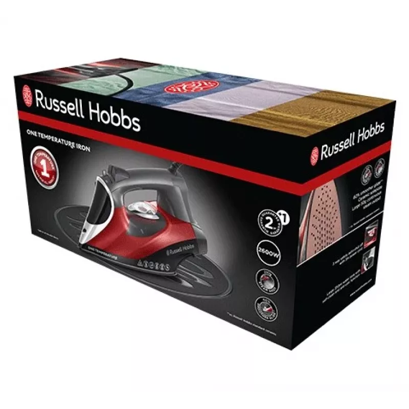Russell Hobbs 25090-56 triikraud kuiv- ja aurutriikraud keraamilise tallaga 2600 W must, hall, punane