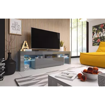 Cama TV-alus TORO 158 hall/hall läikiv