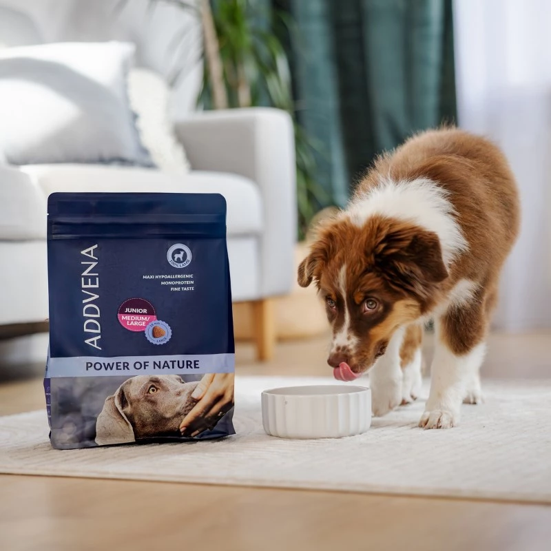 ADDVENA Power of Nature Junior Medium/Large Lamb - kuiv koeratoit - 10kg