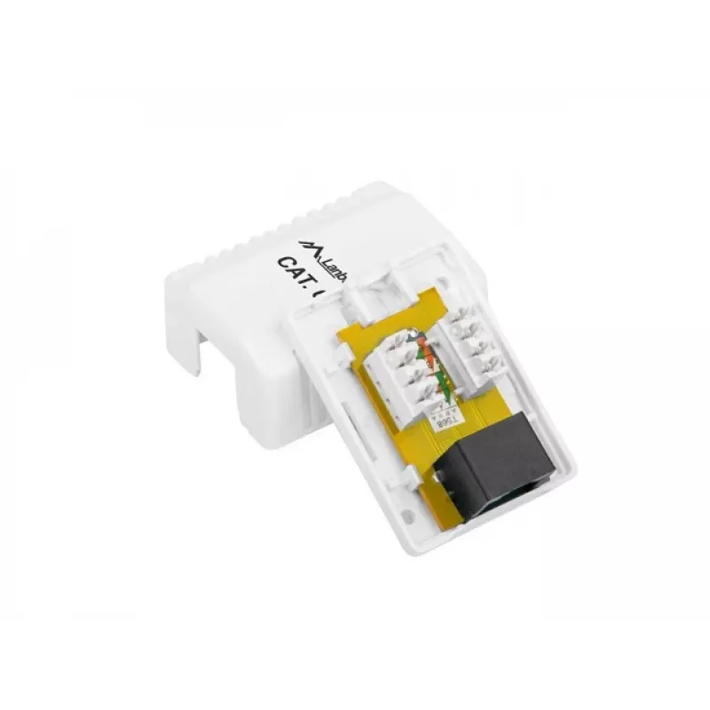 LANBERG RJ-45 pistikupesa karp OU6-0001-W, Cat6, valge