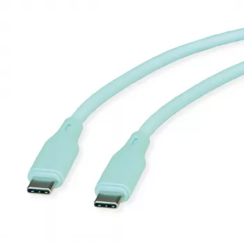ROLINE USB 2.0 kaabel C-C ST/ST silikoon 60W 1m roheline - Kaabel - Digitaalne/Andmeside (11.02.9125)