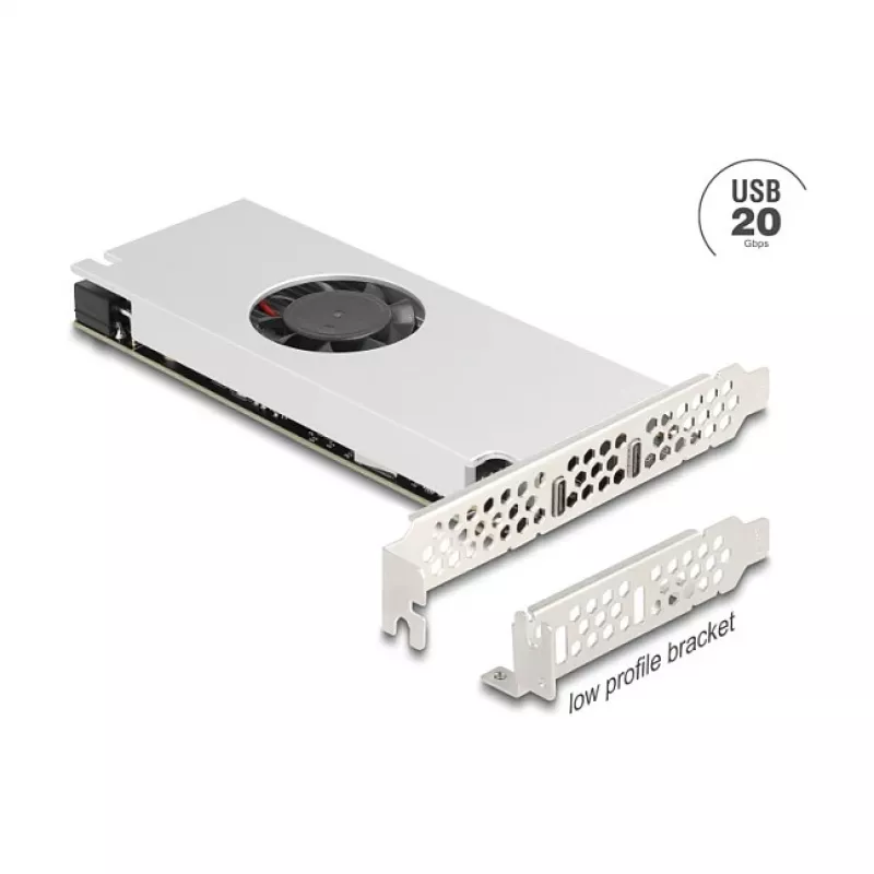 PCI Express x16 kaart DELOCK 90805 — 2 × USB 20 Gbps USB-C