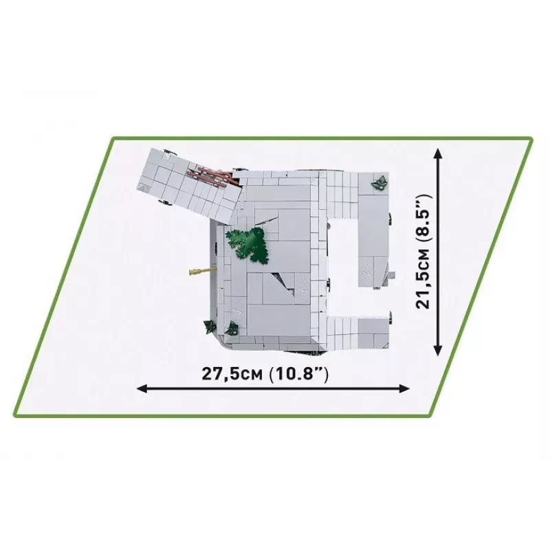Ehituskomplekt Cobi Saksa punker Regelbau 667/642 mudel COBI-3136 – detailne telliskomplekt