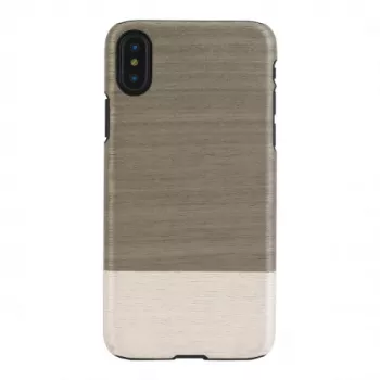 nutitelefoni ümbris man and wood for iPhone X/XS — must, kaitsev tagaümbrise