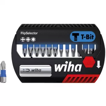 WIHA 41824 - Bit-Set FlipSelector, 13-osaline segakomplekt, 25 mm, T-Bit (41824)