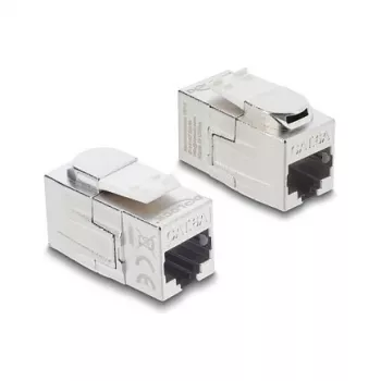 Keystone-ühendusmuhv DELOCK RJ45 emane RJ45 emasele — inline võrguühendusmuhv (mudel 90796)