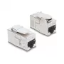 Keystone-ühendusmuhv DELOCK RJ45 emane RJ45 emasele — inline võrguühendusmuhv (mudel 90796)